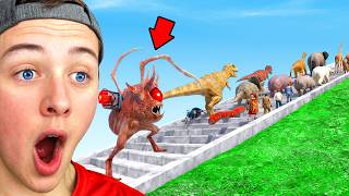 Reacting to TURBO ALIEN SURVIVAL RACE in ARBS!