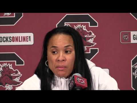 Coach Dawn Staley after UNCG win