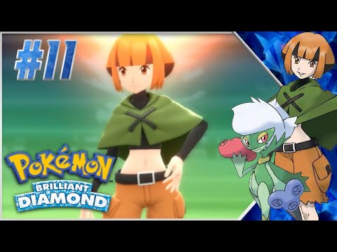Pokemon Brilliant Diamond Walkthrough Part 11: Gym Battle #2 Gardeena!