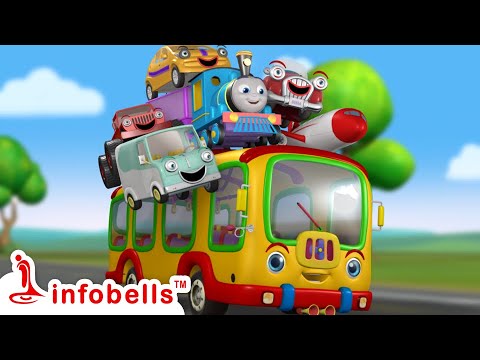 Vache Vache Bandi Vache - School Bus Song | Telugu Rhymes for Children | Infobells #telugurhymes