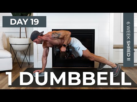 Day 19: 30 1-DUMBBELL FULL BODY Workout [Unilateral Exercises] // 6WS2