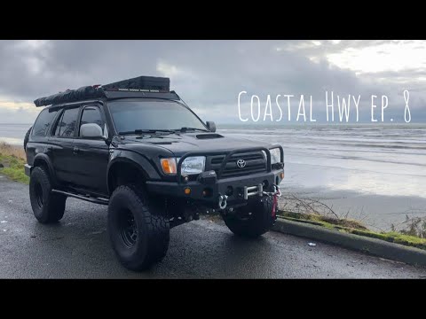 4Runner Living| Day Of Driving | Ruby Beach, River Camping In The Rain Forest| Winter Alone | Ep. 8