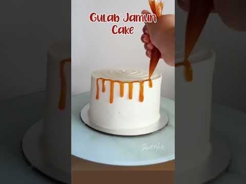 Gulab jamun cake decorating ideas | Indian fusion dessert