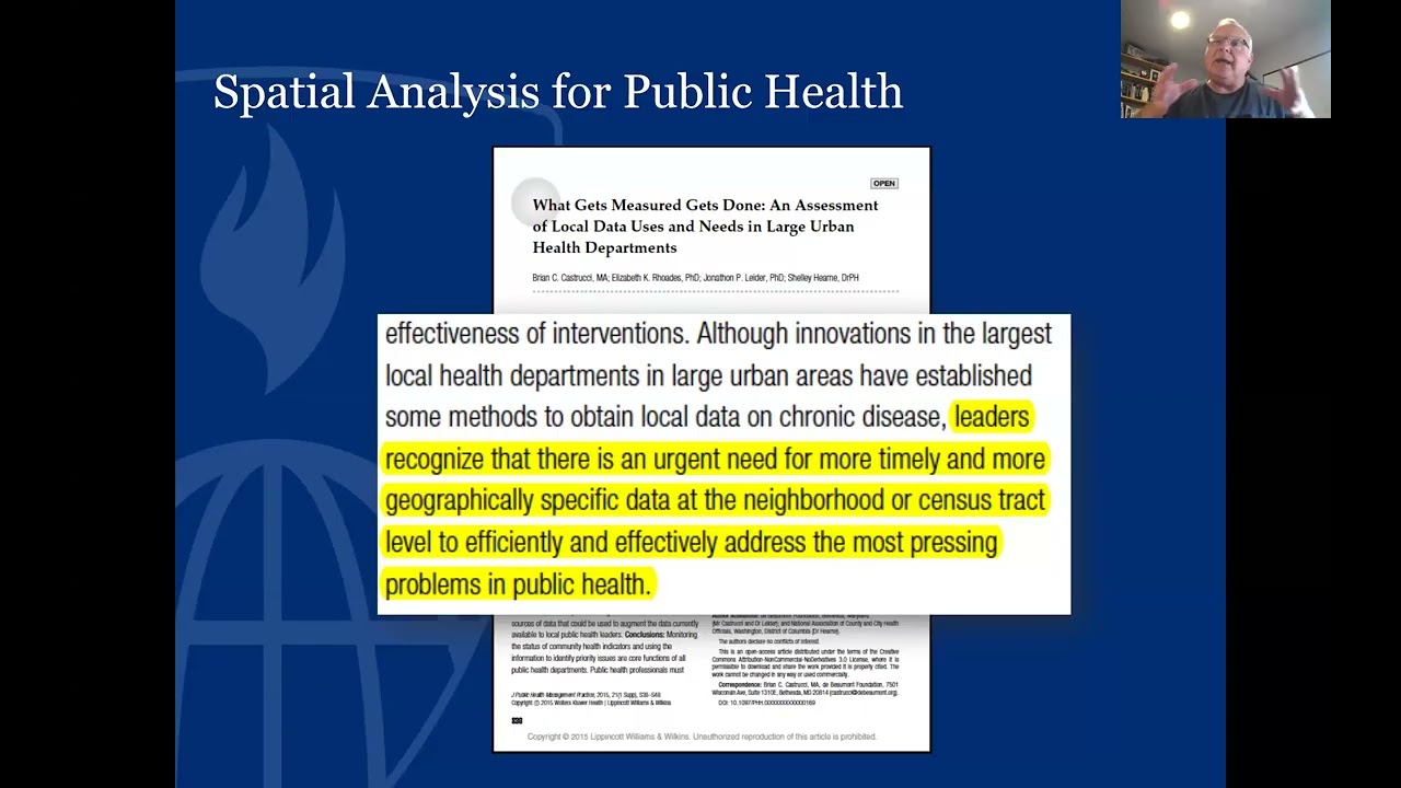 2025 Graduate Programs in Spatial Analysis for Public Health Virtual Information Session