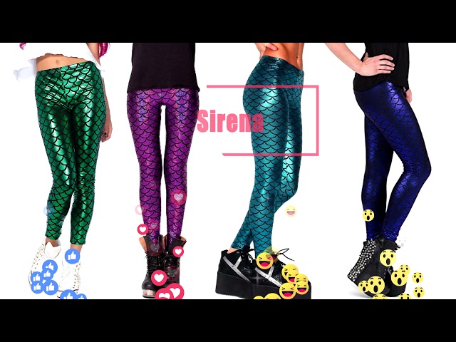 Vídeo relacionado con Modeewel Pantalones de disfraz de sirena para hombre, con estampado de leggings, leggings brillantes, disfraz de carnaval, pantalones deportivos, sirena, cosplay, escamas de pescado, pantalones de