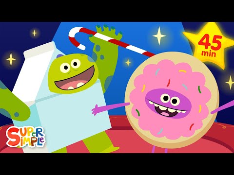 Milk & Cookies And More! | 45 Minutes Kids Christmas Music | Super Simple Songs