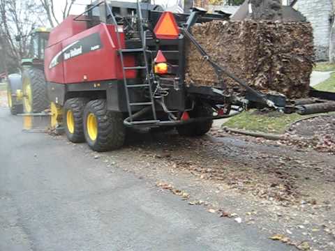 Municipal Leaf Baling by Ecograze Services, Inc.