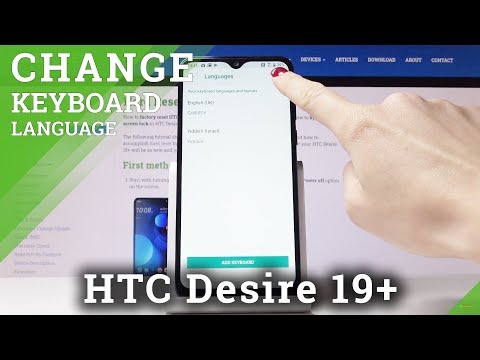 How to Change Keyboard Language in HTC Desire 19+ – Keyboard Dictionary