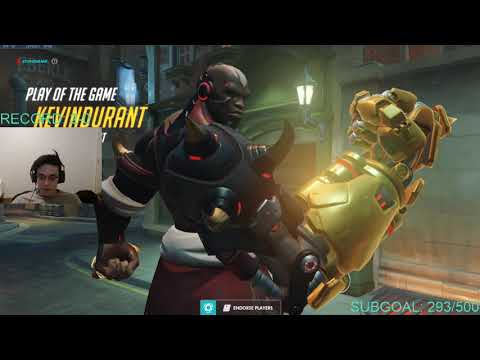 Overwatch Doomfist God KevinDurant Top Ranked Intense Gameplay -POTG-