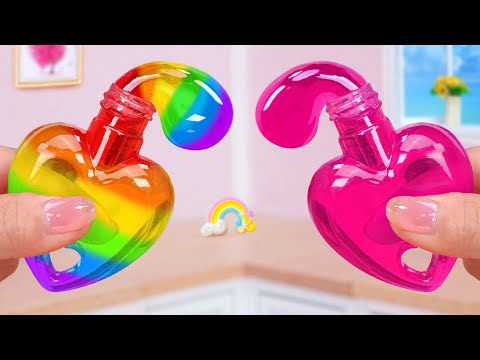 Tiny Honey Jelly Recipe! Sweet Miniature Honey Jelly With Many Colors Decorating Idea 🌈Mini Cakes