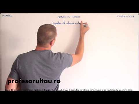 20   Matrice   operatii cu matrice   partea 3 - profesorultau.ro