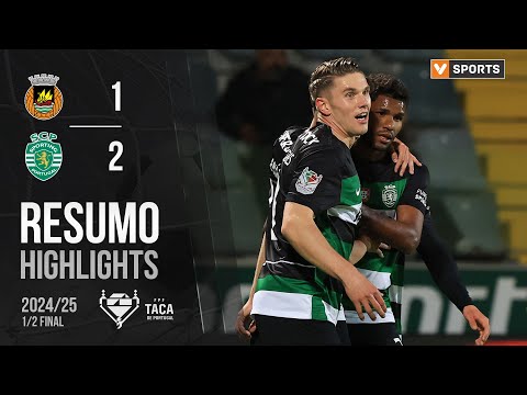 Resumo: Rio Ave 1-2 Sporting (Taça de Portugal 24/25)