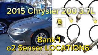 2015 Chrysler 200 3.6L Bank 1 o2 Sensor LOCATIONS