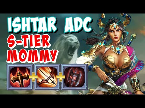 SMASHING CRITS! ISHTAR ADC GAMEPLAY SMITE NEW GOD SEASON 9 CONQUEST