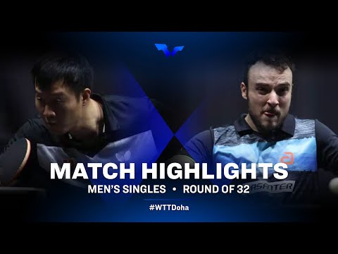 Wang Yang vs Simon Gauzy | WTT Star Contender Doha 2021 | Men's Singles | R32 Highlights