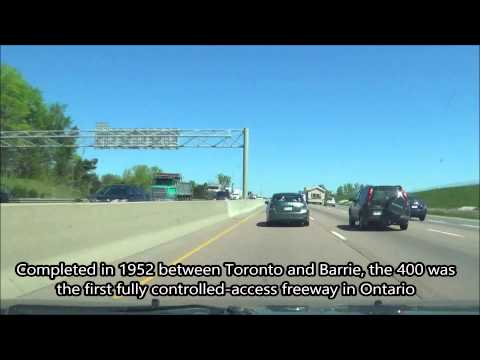 Ontario Highway 400 Northbound - Toronto to Bradford