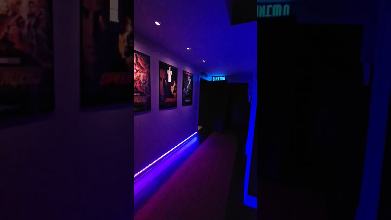 Transformed My Basement into a Epic Movie Theater! #hometheater #homecinema #mancave #transformation