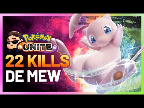 22 KILLS COM O MEW BUFFADO! Pokemon Unite Mew Gameplay