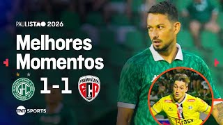 GOLEIRO FAZ DEFESAÇA E PRIMAVERA BUSCA O EMPATE NOS ACRÉSCIMOS! GUARANI 1X1 PRIMAVERA - PAULISTÃO