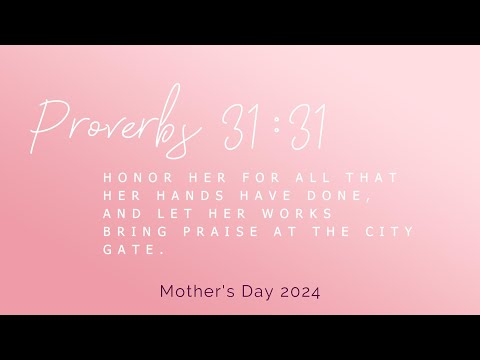 "I Love You Mom" | SCCC MOTHER'S DAY TRIBUTE 2024 | May 12, 2024