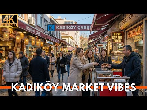 ISTANBUL TURKEY 2026 4K WALKING TOUR | Kadıköy Market & Moda Vibes (Asian Side Food + Shops)