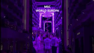 MSC WORLD EUROPA White Night on the World Promenade #cruise #cruiseship #cruiselife #msc #travel