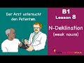B1 Lesson 8 N Deklination Weak Nouns Learn German Intermediate