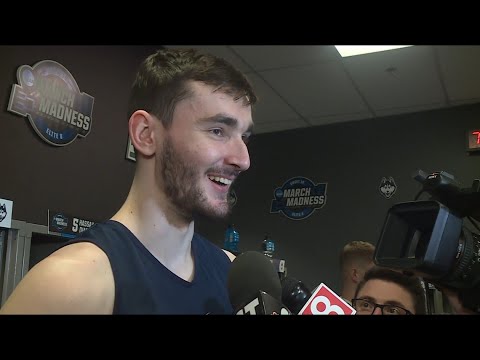 UConn's Alex Karaban speaks ahead of Elite 8 matchup with Gonzaga | Full Interview