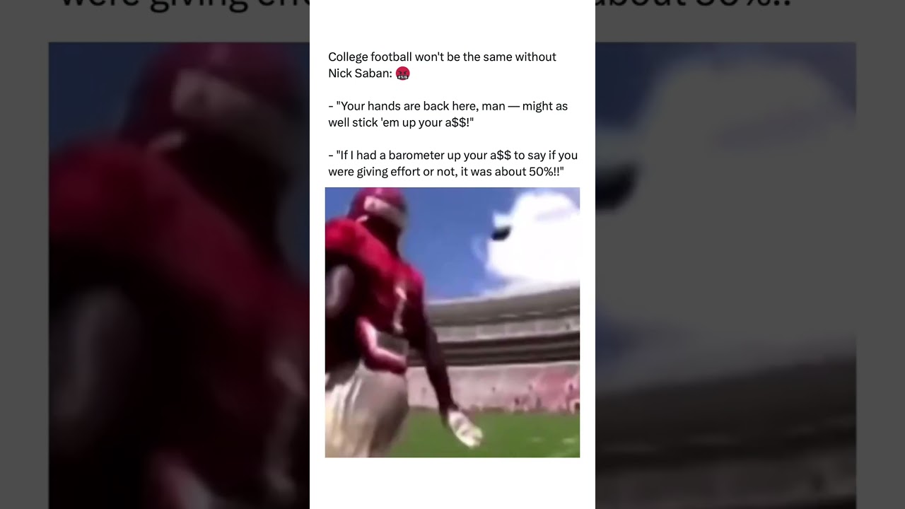 Nick Saban Chews Out Alabama Players During Crimson Tide Football Practice