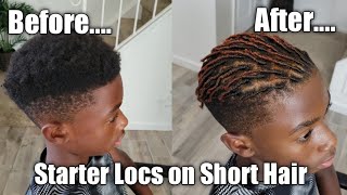 Starter Locs on Short Natural Hair | Men