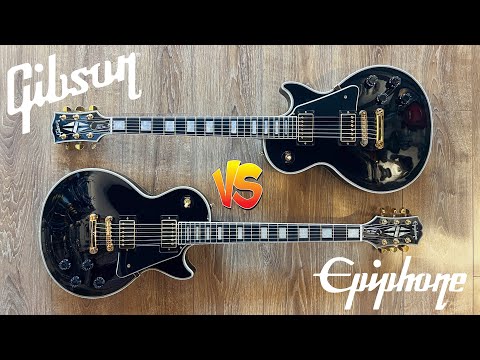 Gibson vs Epiphone Les Paul Custom Ebony