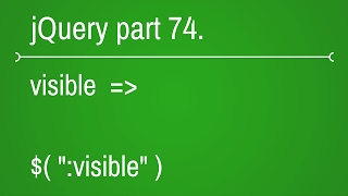 jquery visibility visible filter selector - part 74