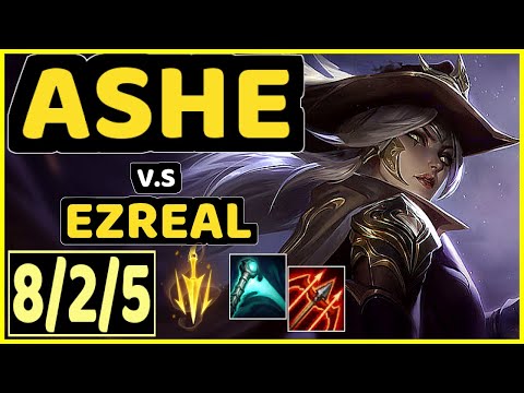 YEN (ASHE) vs EZREAL - 8/2/5 KDA BOTTOM ADC CHALLENGER GAMEPLAY - NA