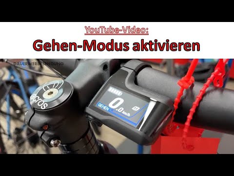 Schiebehilfe aktivieren beim Shimano EP8 Display