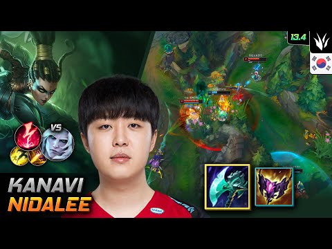 Kanavi Jungle Nidalee Build Night Harvester Electrocute - LOL KR 13.4