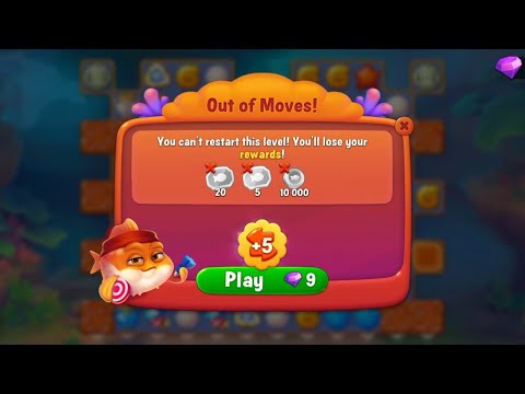 @Fishdom Atlantis Cup Stage 20, 21 Lose on Special Level 22 Challenge. No Diamonds Left 😭