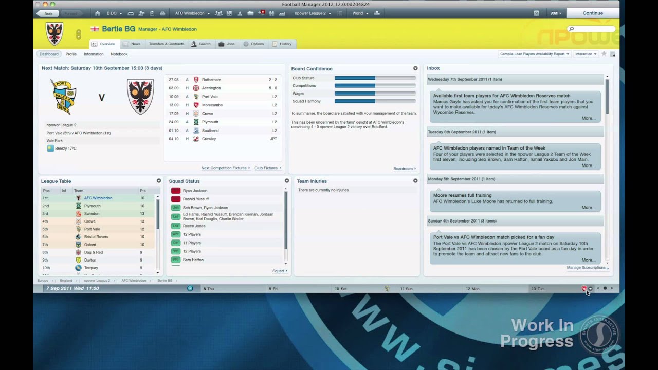 FM12 Preview - Adaptable Layout - YouTube