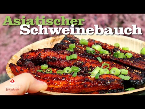 Gegrillter asiatischer Schweinebauch - Feurig und verdammt lecker
