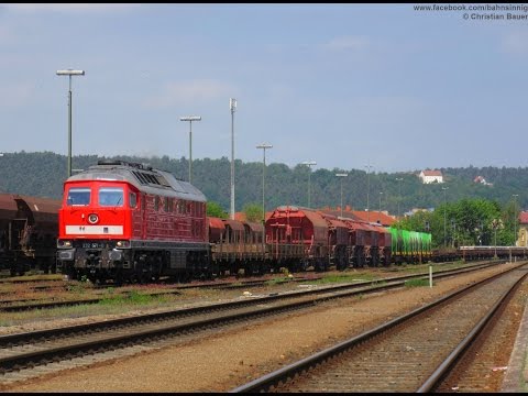232 571 (altbelüftete Ludmilla): Motorstart und rangieren in Schwandorf