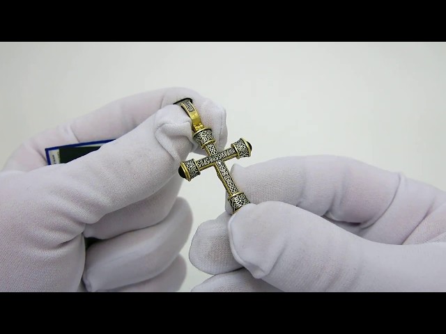 Срібний позолочений хрестик вкх29 Відео огляд