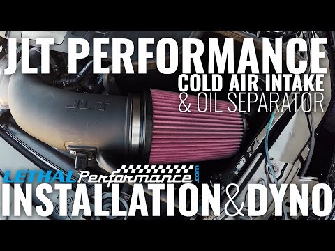 2018 Mustang GT JLT Cold Air Intake & Oil Separator installation at Lethal Performance