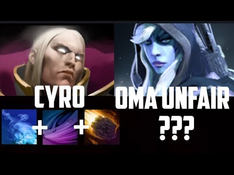 Cyro- Invoker Rampage vs OMA- Drow Ranger Unfair 1v1 SOLO MID | Practice BOT Match