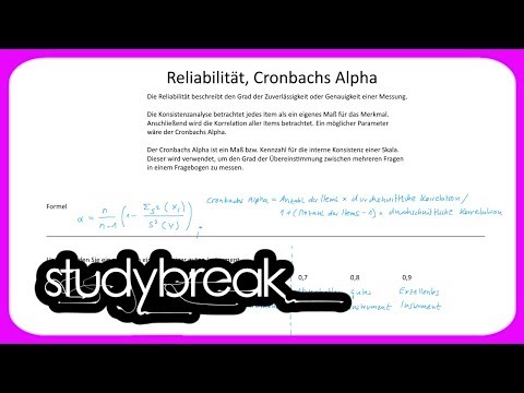Reliabilität, Cronbachs Alpha | Diagnostik