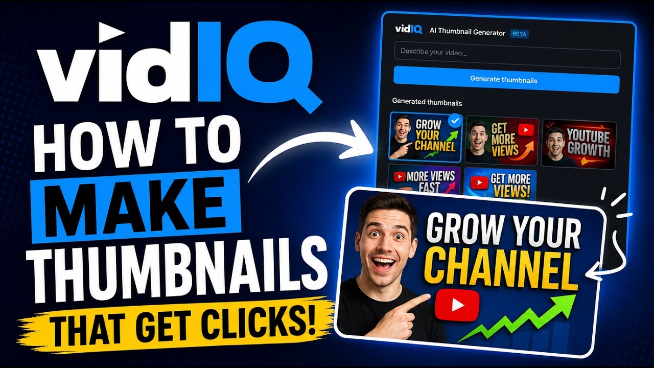 vidIQ Thumbnail Tutorial | How to Make YouTube Thumbnails