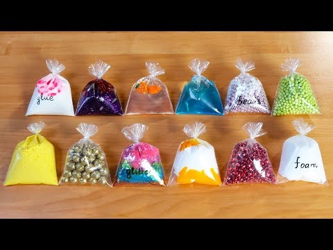 Making Crunchy Slime With Bags ! Satisfying Slime Video | Tanya St Video