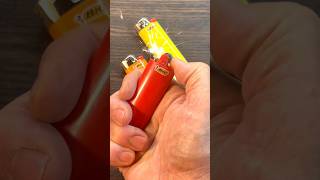 How To Make Fire with an Empty Bic Lighter #shorts