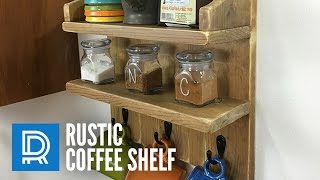 Build a Rustic Coffee Shelf