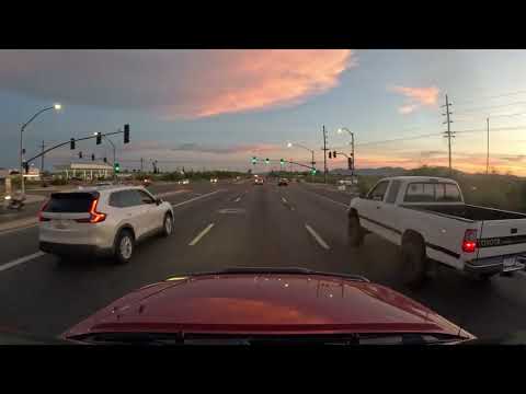 Oracle Road near sunset