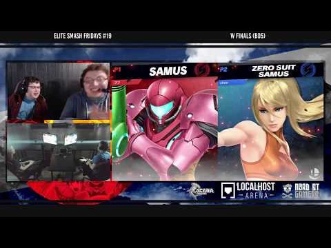 Elite Smash Friday #19 - AcaRa|Shoe (ZSS, Mario, DK) Vs. Pink Menace (Samus) - Winners Finals