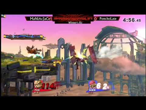 SmashaPalooza 34: Winners Quarters - MaNiAcJaCe (Sheik) vs Poncholate (Fox)